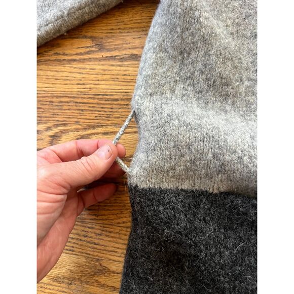 Zadig & Voltaire Gray Wool Open Cardigan Sweater Top  Women's Size Small - Picture 6 of 10